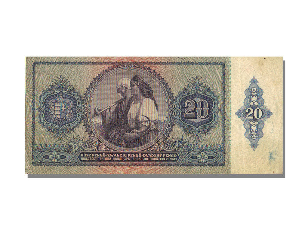 Geldschein, Ungarn, 20 Pengö, 1941, 1941-01-15, VZ