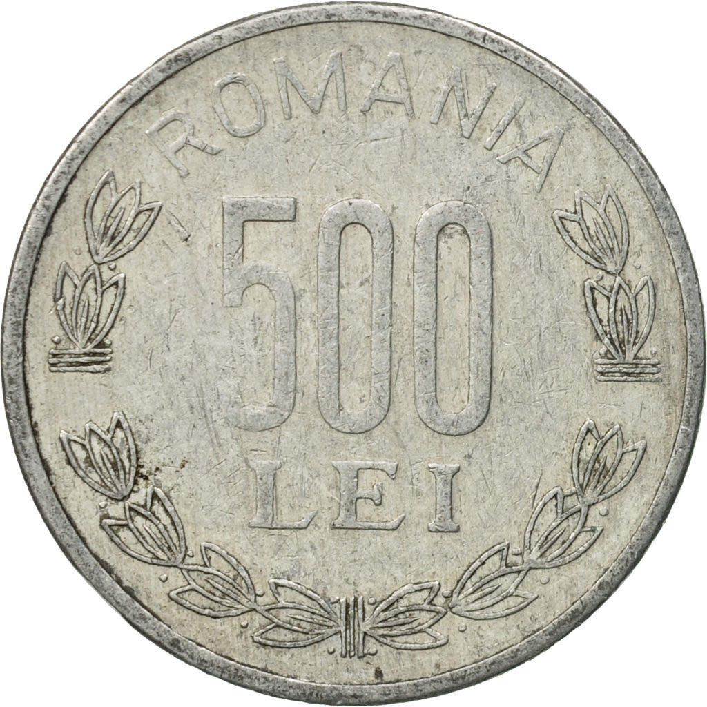 Coin, Romania, 500 Lei, 1999, EF(40-45), Aluminum, KM:145