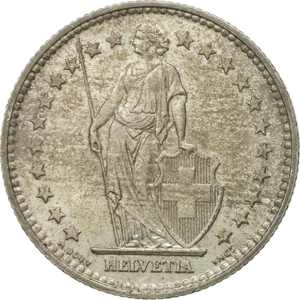 Coin, Switzerland, 2 Francs, 1928, Bern, EF(40-45), Silver, KM:21
