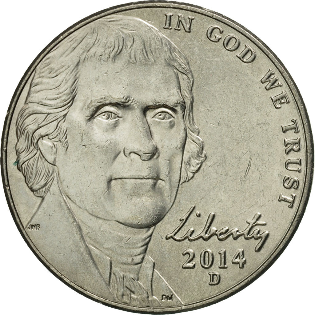 Coin, United States, 5 Cents, 2014, Denver, AU(55-58), Copper-nickel