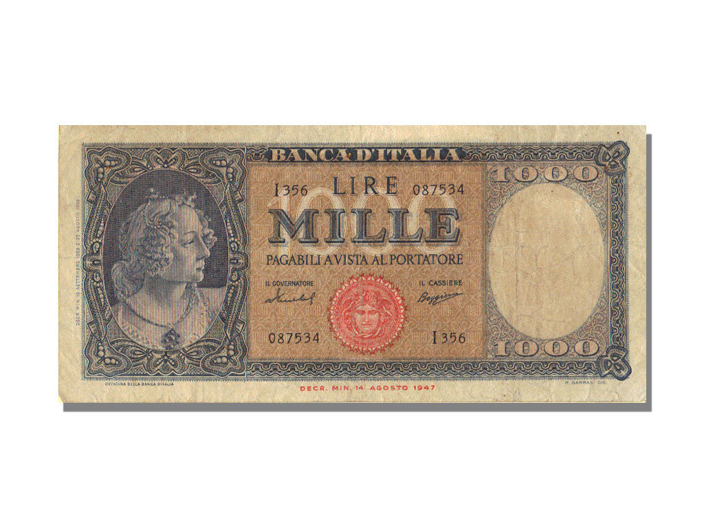 Billet, Italie, 1000 Lire, 1959, 1947-09-15, KM:83, SUP