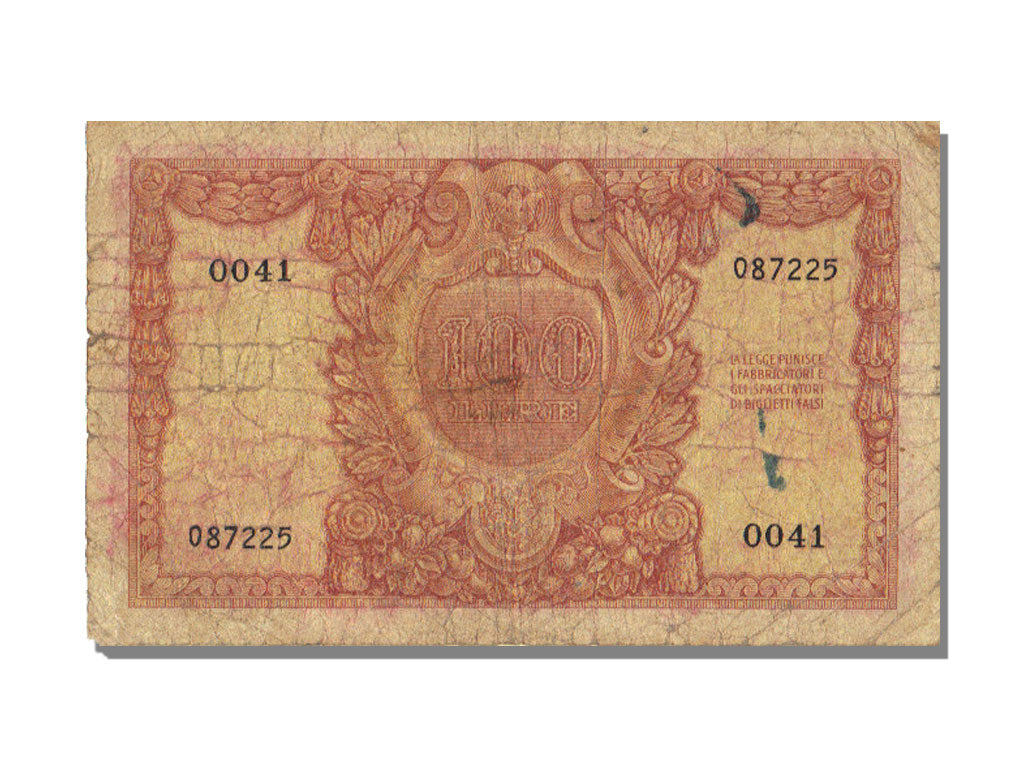 Banknote, Italy, 100 Lire, 1951, 1951-12-31, KM:92a, VF(20-25)