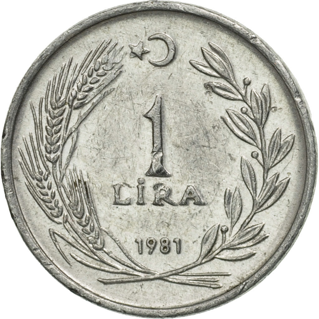 Monnaie, Turquie, Lira, 1981, TTB, Aluminium, KM:943