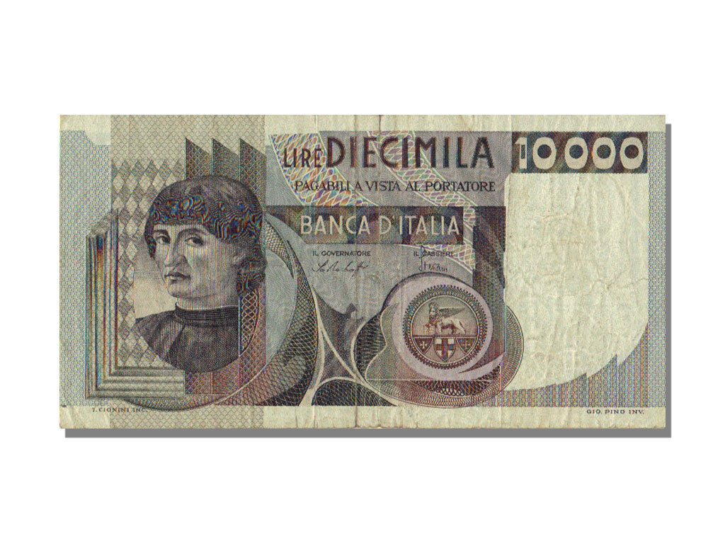 Biljet, Italië, 10,000 Lire, 1978, 1978-12-29, TTB