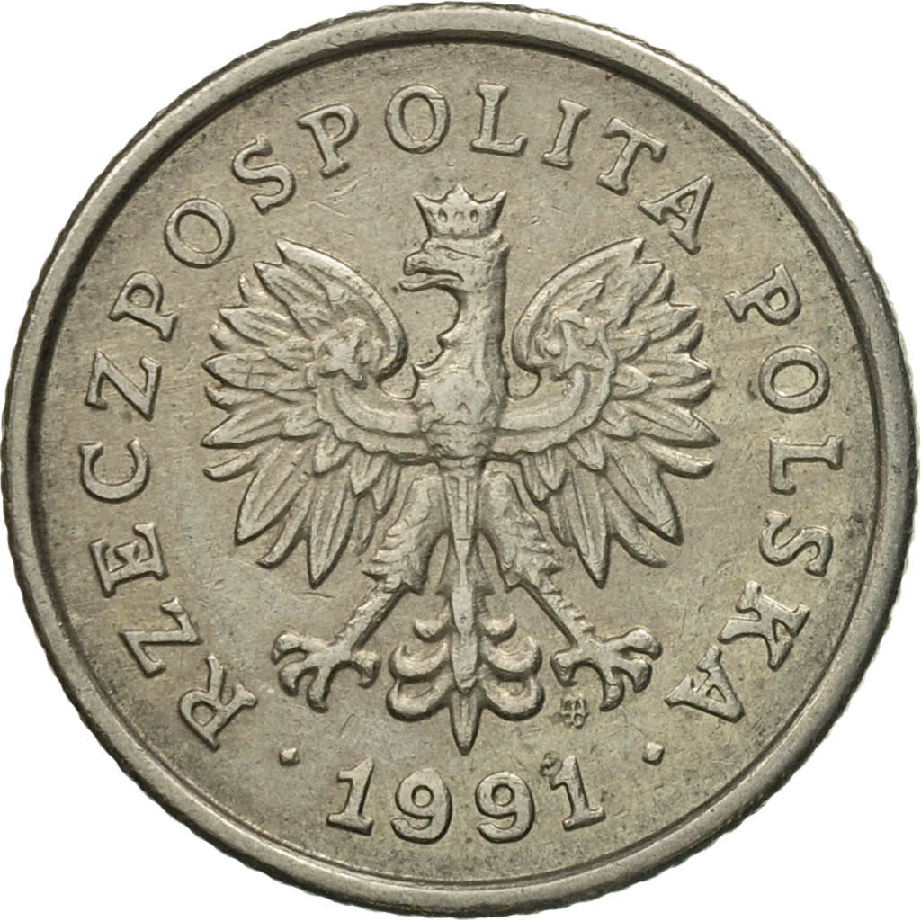 Pologne, 50 Groszy, 1991, Warsaw, Cupro-nickel, TTB