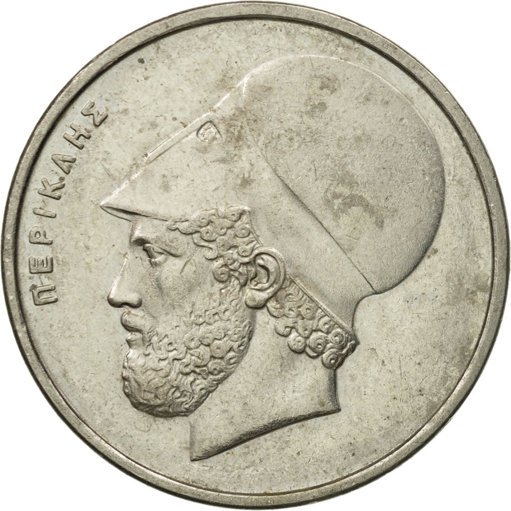 Moneta, Grecia, 20 Drachmes, 1988, BB+, Rame-nichel, KM:133