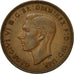 Moneta, Gran Bretagna, George VI, 1/2 Penny, 1945, BB, Bronzo, KM:844