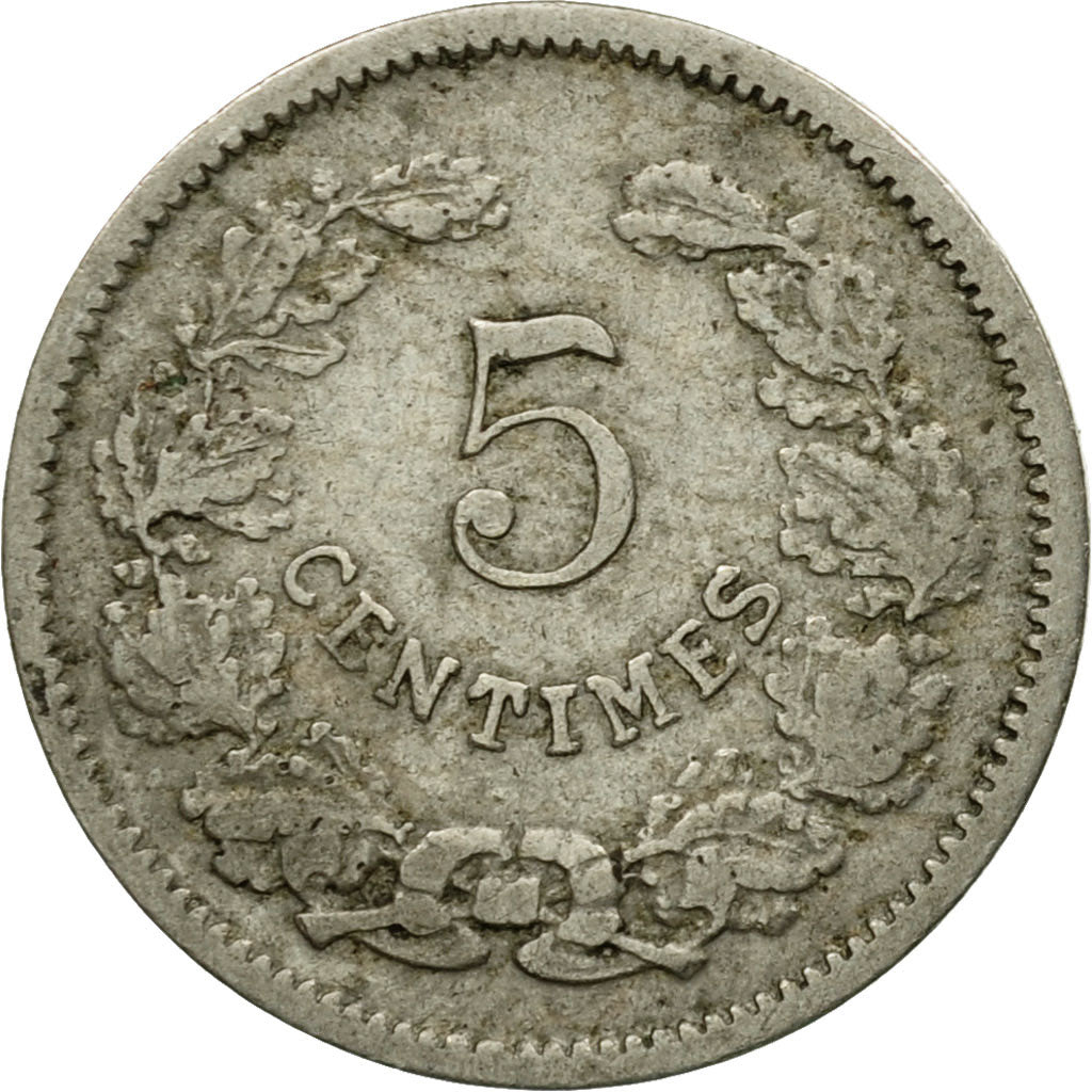 Moneta, Luksemburg, Adolphe, 5 Centimes, 1901, EF(40-45), Miedź-Nikiel, KM:24