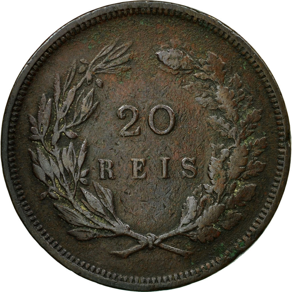 Coin, Portugal, Carlos I, 20 Reis, 1892, EF(40-45), Bronze, KM:533