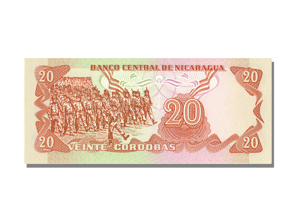 Banknote, Nicaragua, 20 Cordobas, 1979, 1979-08-08, KM:135, UNC(65-70)