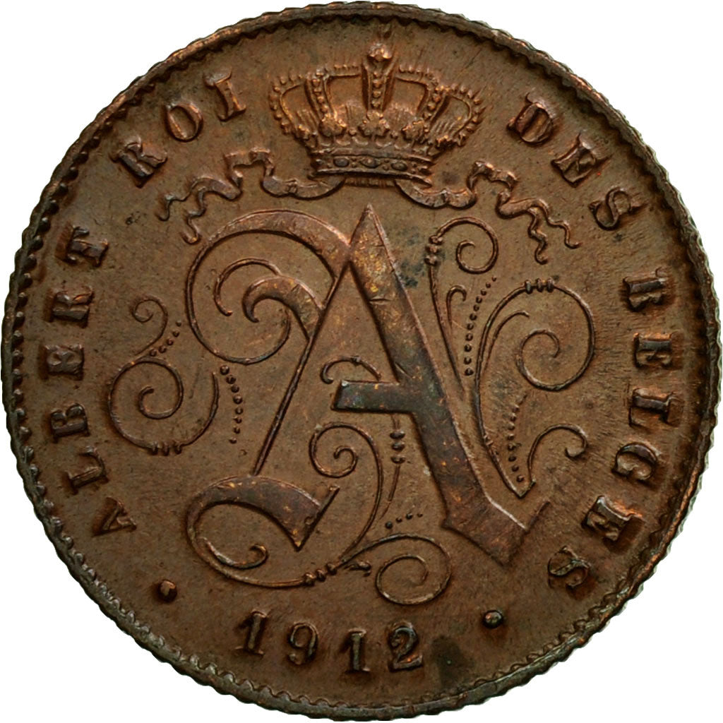 Coin, Belgium, Centime, 1912, EF(40-45), Copper, KM:76
