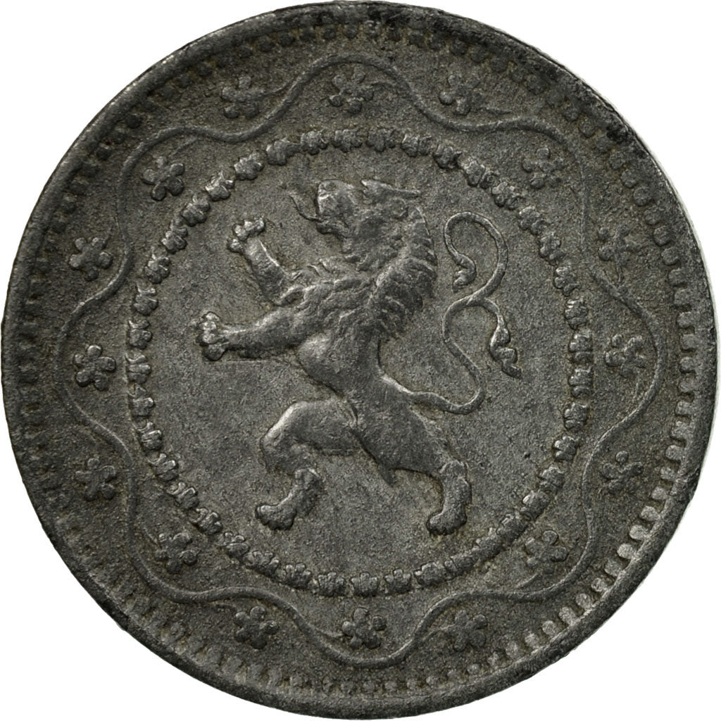 Moneta, Belgio, 10 Centimes, 1916, BB, Zinco, KM:81