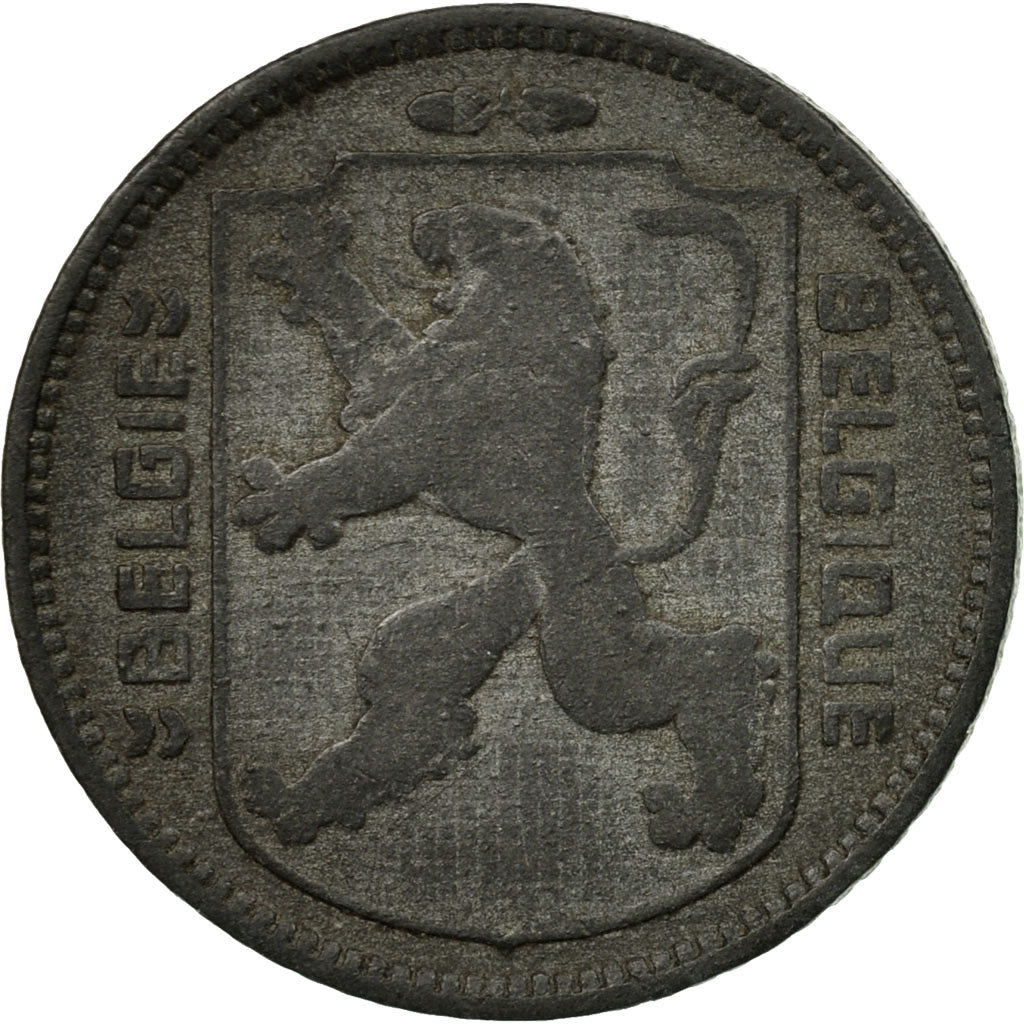 Moneta, Belgio, Franc, 1942, BB, Zinco, KM:128