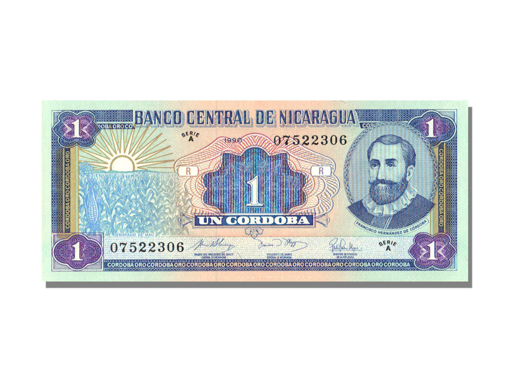 Banknote, Nicaragua, 1 Cordoba, KM:173, UNC(65-70)