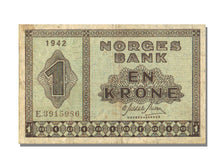 Banknote, Norway, 1 Krone, 1942, KM:15a, EF(40-45)
