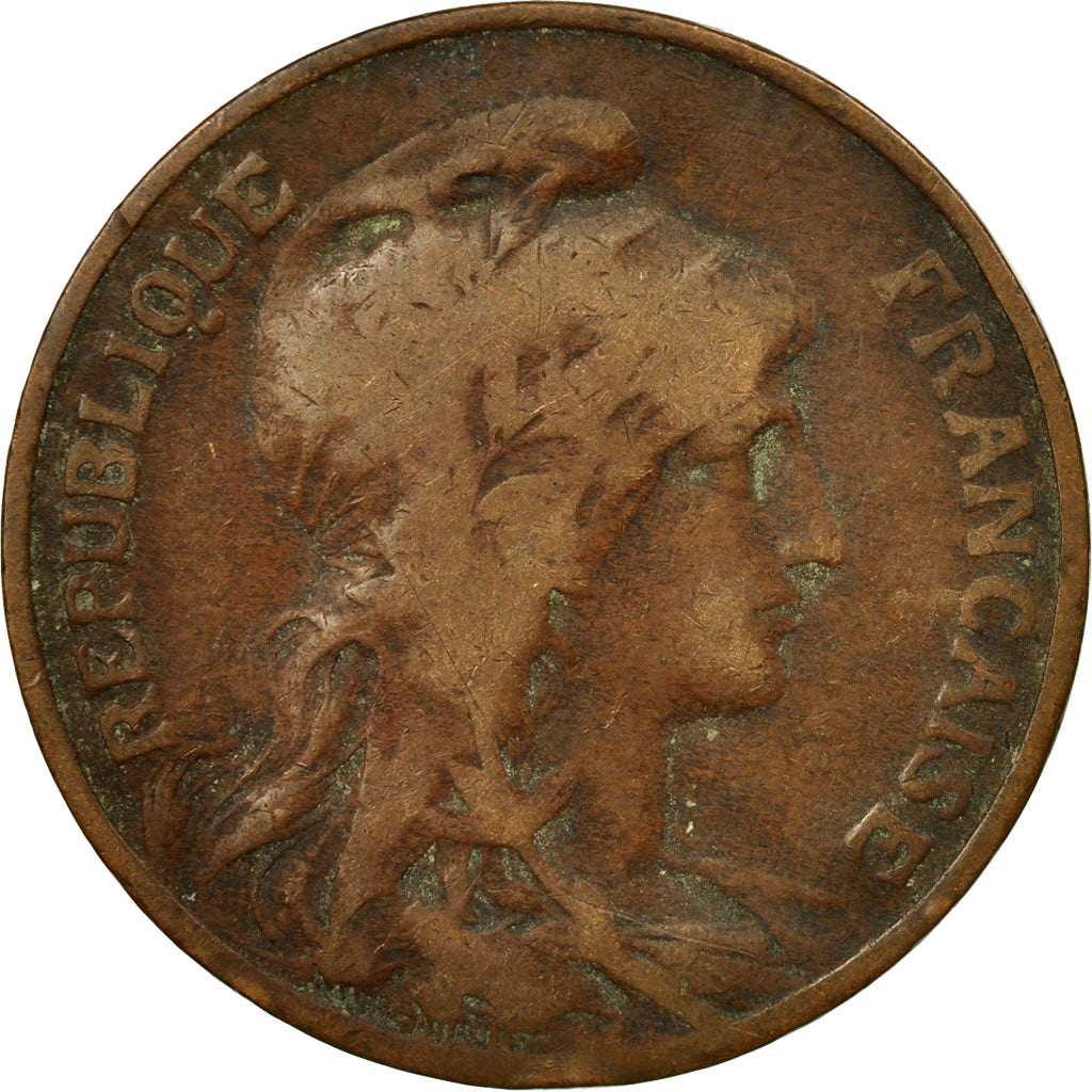 Munten, Frankrijk, Dupuis, 10 Centimes, 1907, Paris, FR+, Bronze, KM:843