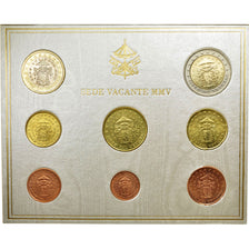 CITTÀ DEL VATICANO, Sede Vacante, Set 1 ct. - 2 Euro, BU, 2005, Rome, N.C., FDC