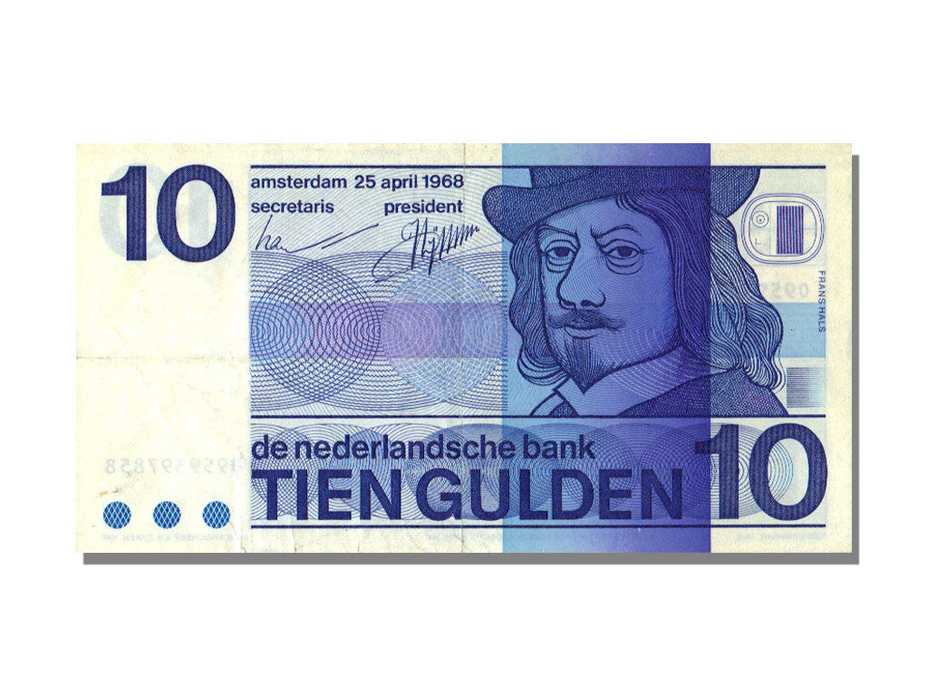 Banknote, Netherlands, 10 Gulden, 1968, KM:91b, AU(55-58)