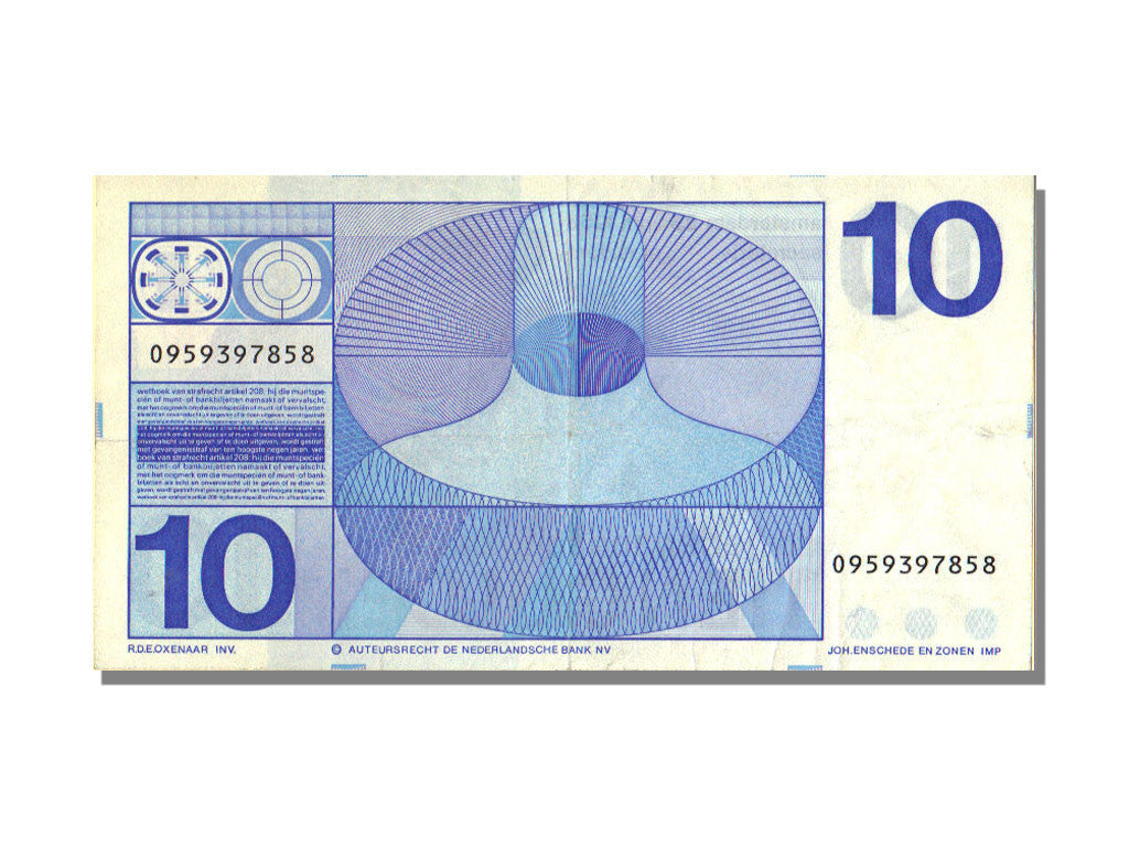 Banknote, Netherlands, 10 Gulden, 1968, KM:91b, AU(55-58)