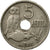 Moneta, Grecia, George I, 5 Lepta, 1912, BB, Nichel, KM:62