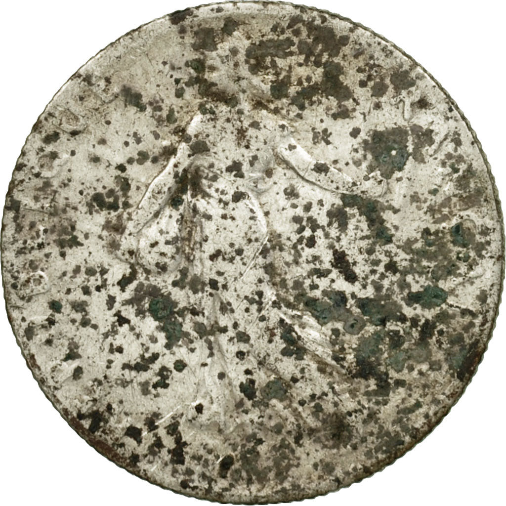 Monnaie, France, Semeuse, 50 Centimes, 1916, Paris, B, Argent, KM:854, Le