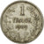 Munten, België, Franc, 1909, FR+, Zilver, KM:57.1