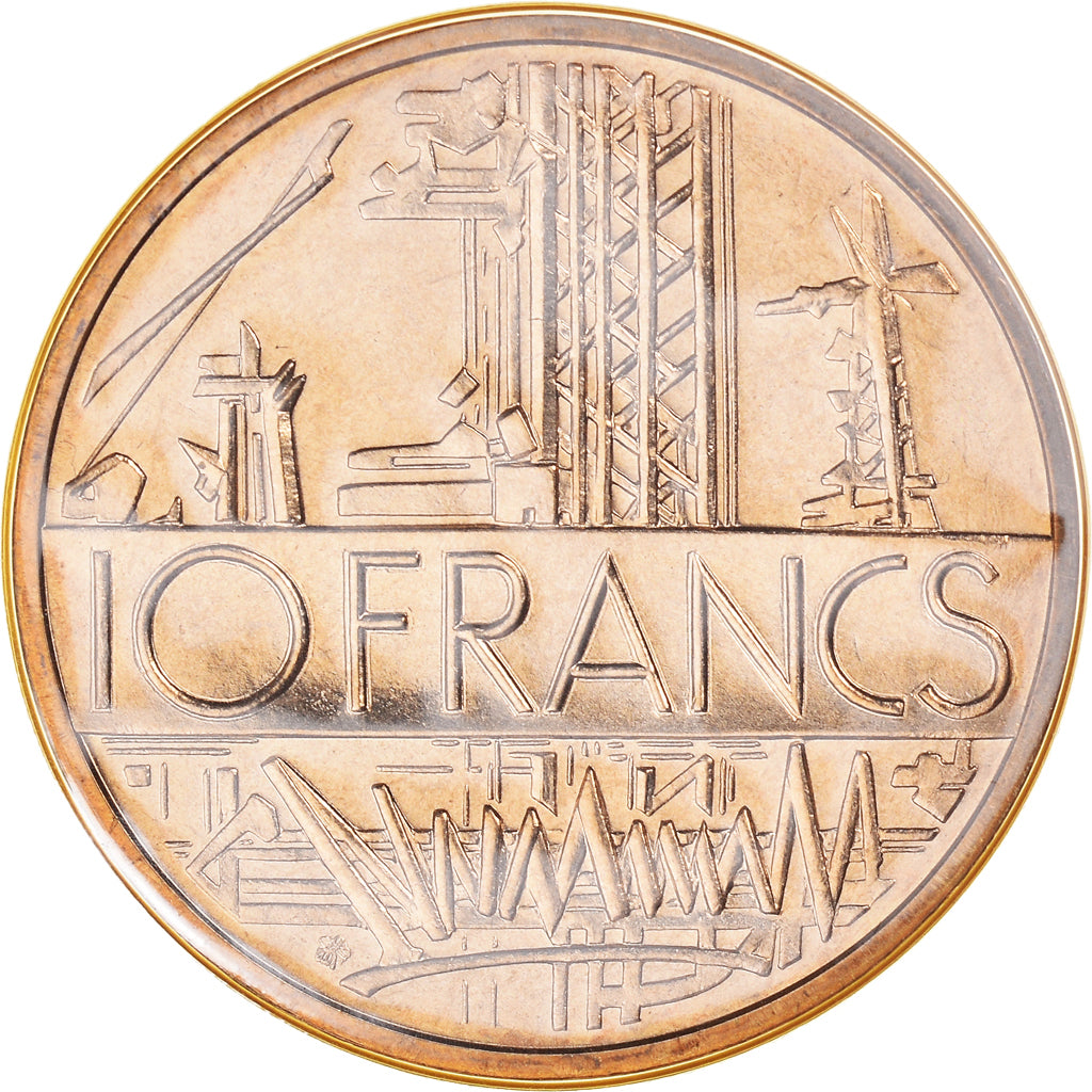 Münze, Frankreich, Mathieu, 10 Francs, 1984, Paris, FDC, STGL, Nickel-brass