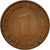 Coin, GERMANY - FEDERAL REPUBLIC, Pfennig, 1950, Hambourg, VF(30-35), Copper