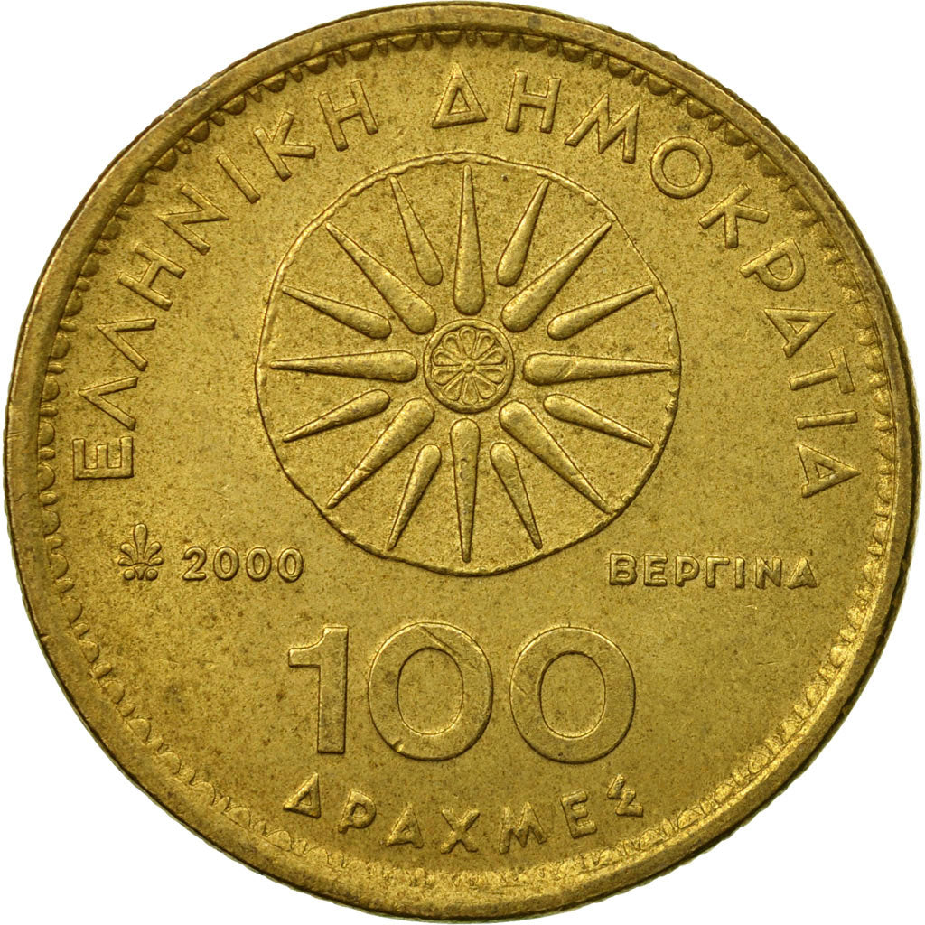 Munten, Griekenland, 100 Drachmes, 2000, Athens, ZF, Aluminum-Bronze, KM:159