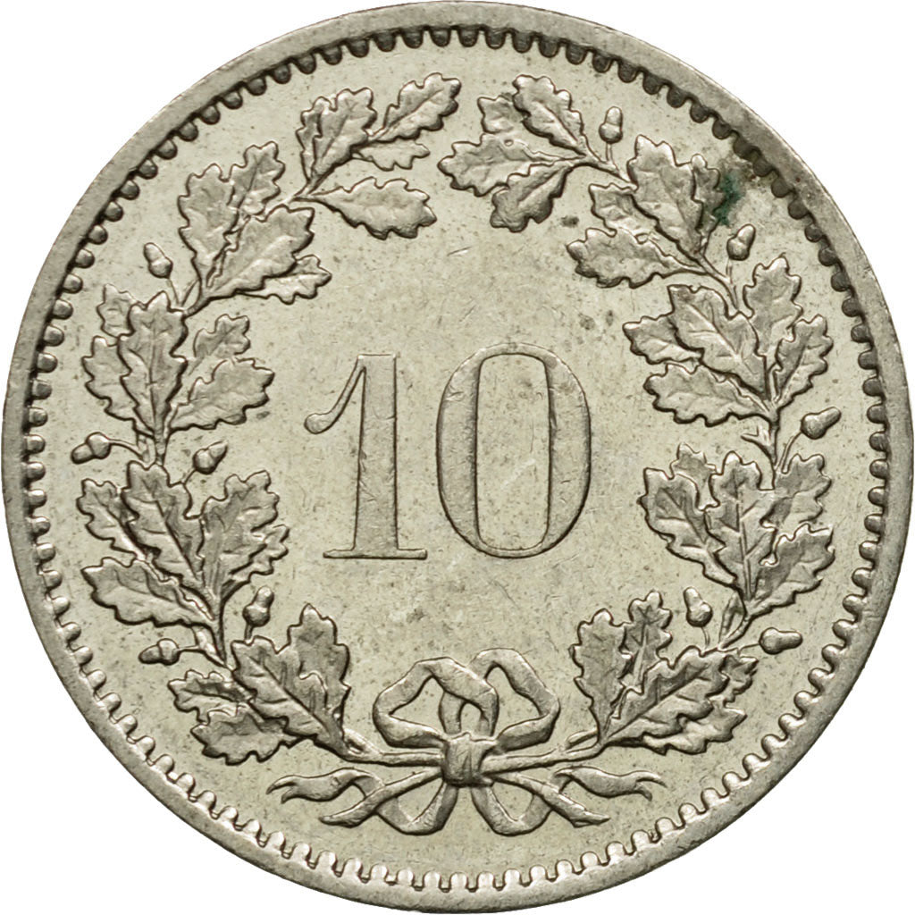 Moneta, Svizzera, 10 Rappen, 1975, Bern, BB, Rame-nichel, KM:27