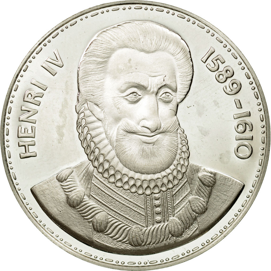 Francia, medalla, Henri IV, FDC, Plata