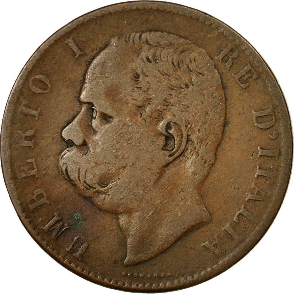 Coin, Italy, Umberto I, 10 Centesimi, 1894, Rome, VF(30-35), Copper, KM:27.2