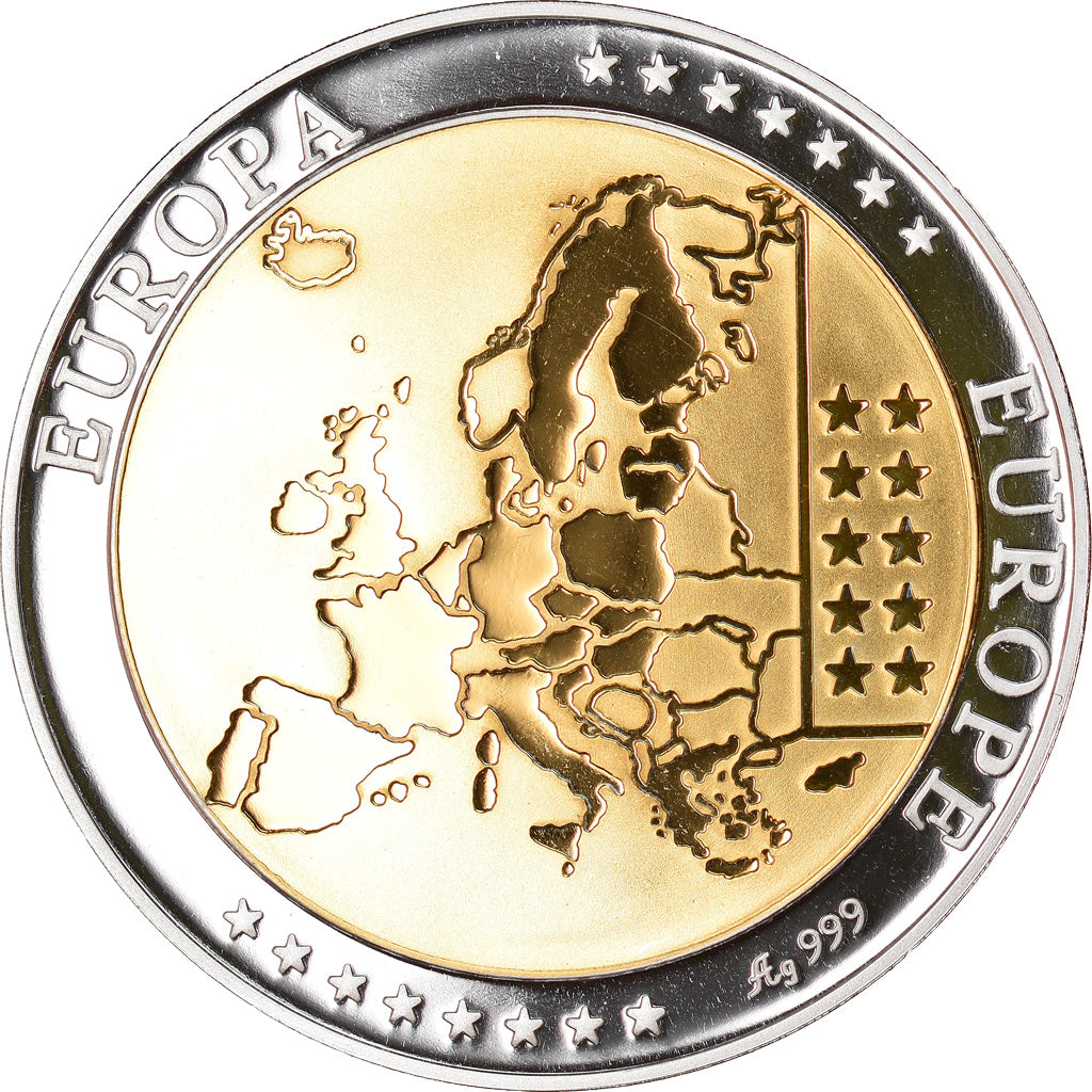 Belgique, Médaille, L'Europe, Politics, Society, War, FDC, Argent