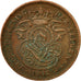 Münze, Belgien, 2 Centimes, 1902, S+, Kupfer, KM:36