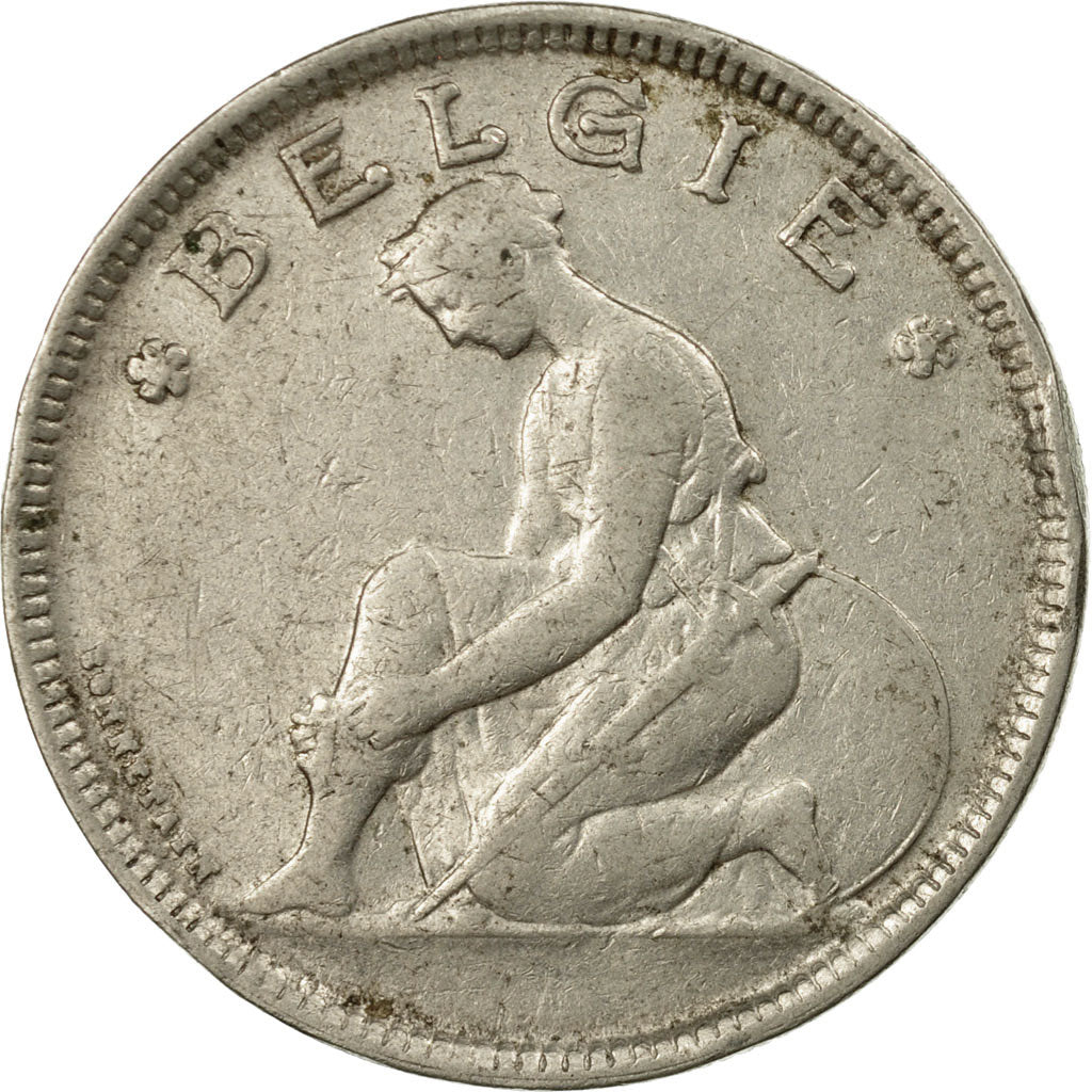 Coin, Belgium, 2 Francs, 2 Frank, 1923, VF(30-35), Nickel, KM:92