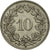 Coin, Switzerland, 10 Rappen, 1933, Bern, VF(30-35), Nickel, KM:27b
