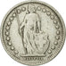 Coin, Switzerland, 1/2 Franc, 1921, Bern, EF(40-45), Silver, KM:23