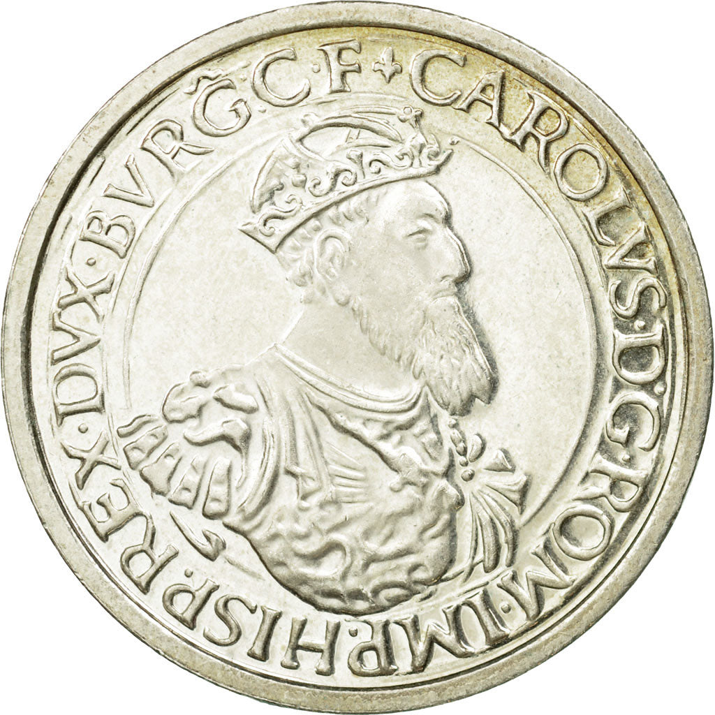 Coin, Belgium, 5 Ecu, 1987, AU(55-58), Silver, KM:166