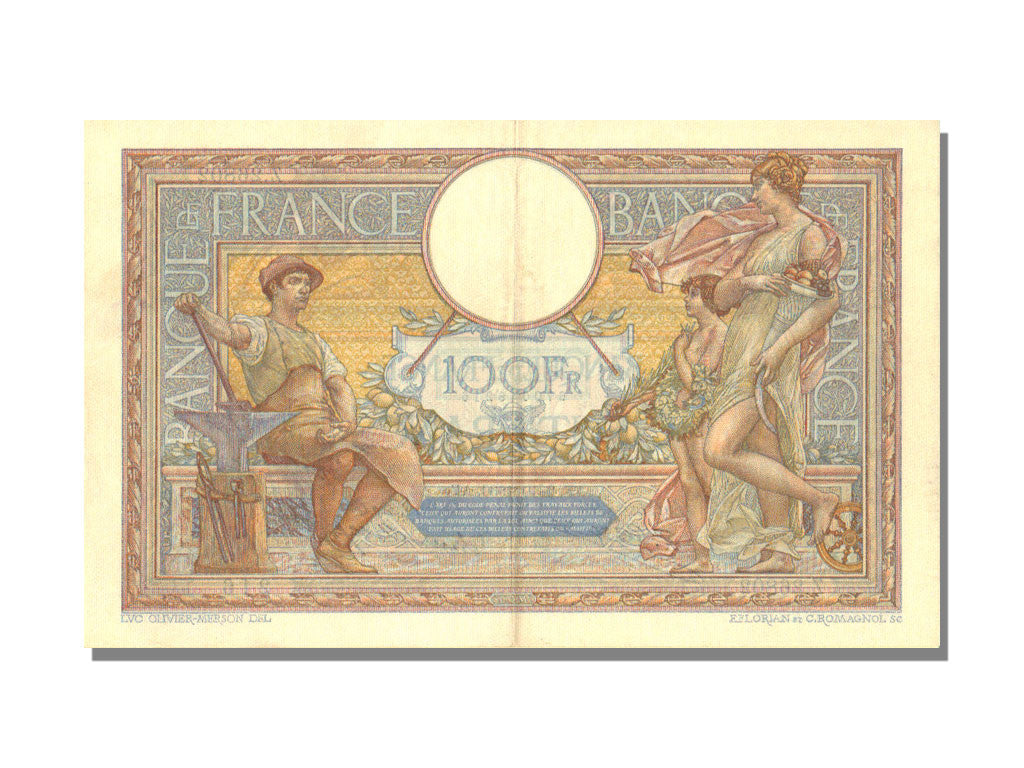 Banknote, France, 100 Francs, 100 F 1908-1939 ''Luc Olivier Merson'', 1930