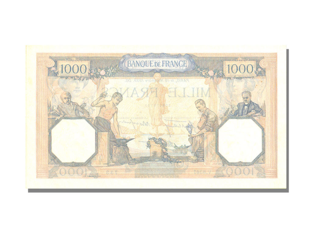 Billet, France, 500 Francs, 1 000 F 1927-1940 ''Cérès et Mercure'', 1939