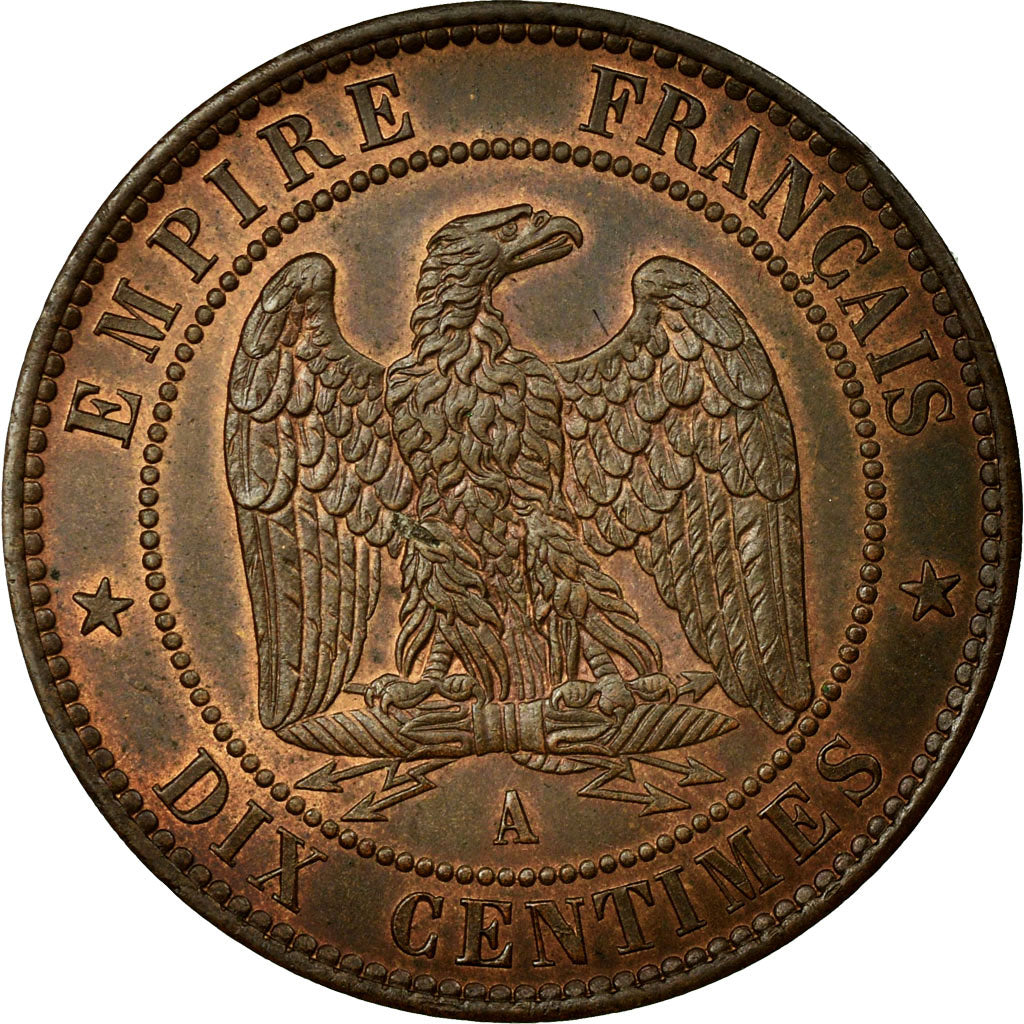 Coin, France, Napoleon III, Napoléon III, 10 Centimes, 1852, Paris, MS(60-62)
