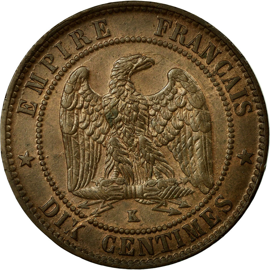 Monnaie, France, Napoleon III, Napoléon III, 10 Centimes, 1861, Bordeaux, TTB+