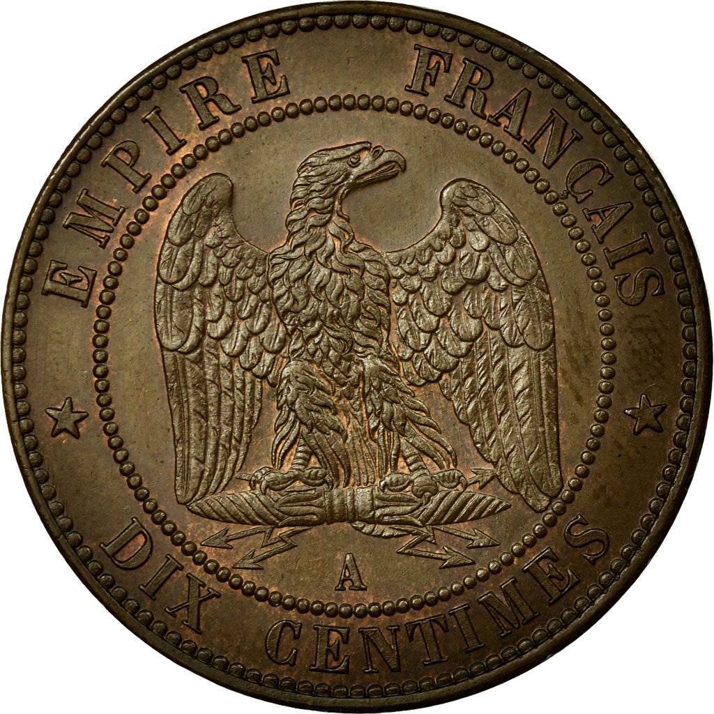 Coin, France, Napoleon III, Napoléon III, 10 Centimes, 1863, Paris, MS(60-62)
