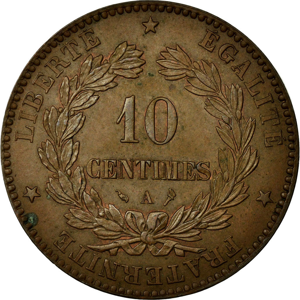 Monnaie, France, Cérès, 10 Centimes, 1897, Paris, SUP, Bronze, KM:815.1