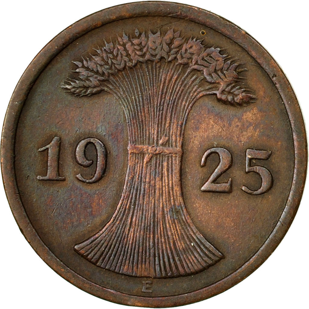 Moneta, GERMANIA, REPUBBLICA DI WEIMAR, 2 Reichspfennig, 1925, Muldenhütten