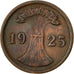 Moneta, GERMANIA, REPUBBLICA DI WEIMAR, 2 Reichspfennig, 1925, Muldenhütten