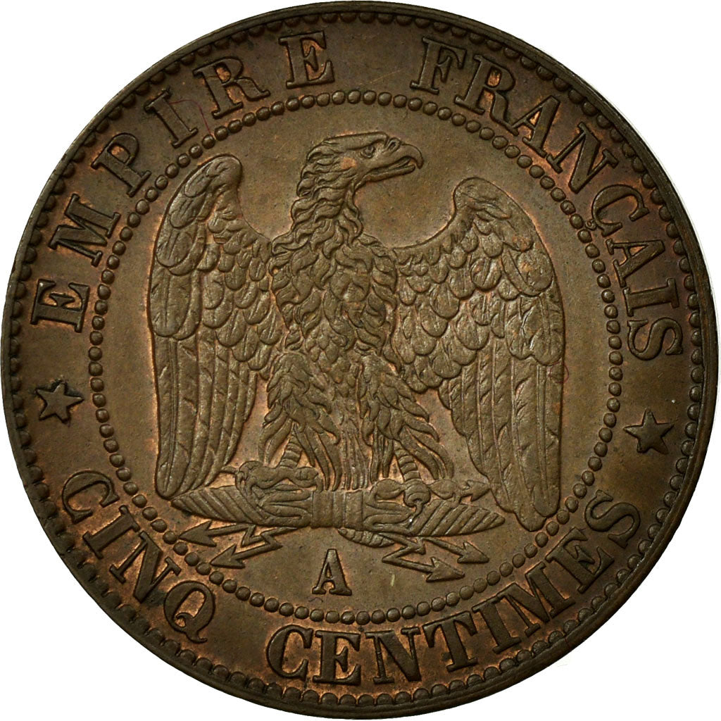 Monnaie, France, Napoleon III, Napoléon III, 5 Centimes, 1857, Paris, SUP+