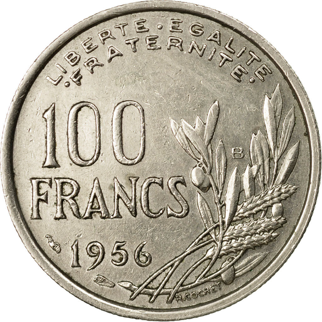 Monnaie, France, Cochet, 100 Francs, 1956, Beaumont - Le Roger, TTB
