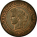 Monnaie, France, Cérès, 5 Centimes, 1876, Paris, SUP+, Bronze, Gadoury:157a