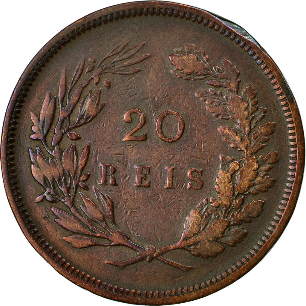 Münze, Portugal, Carlos I, 20 Reis, 1892, SS, Bronze, KM:533
